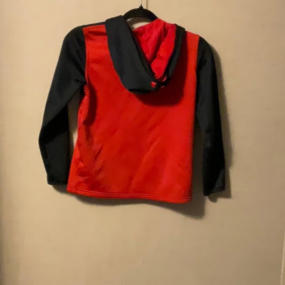 Under Armour Black and Red Hooded Jacket - Picture 2 of 10